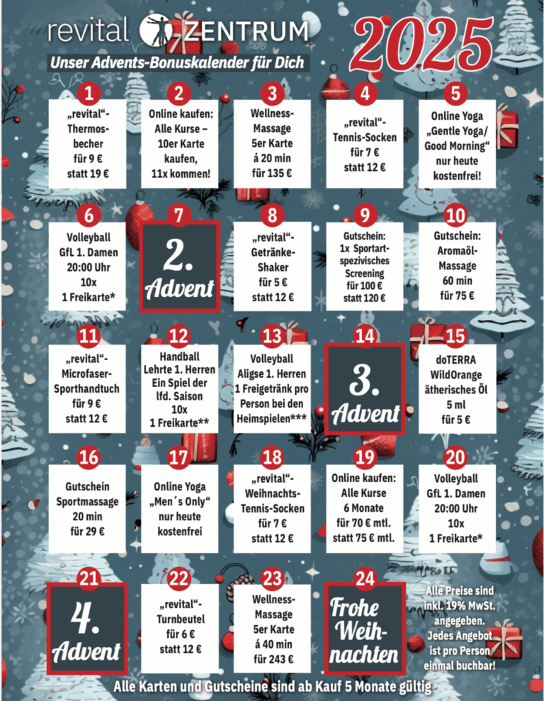 Adventskalender PHYSIO revital