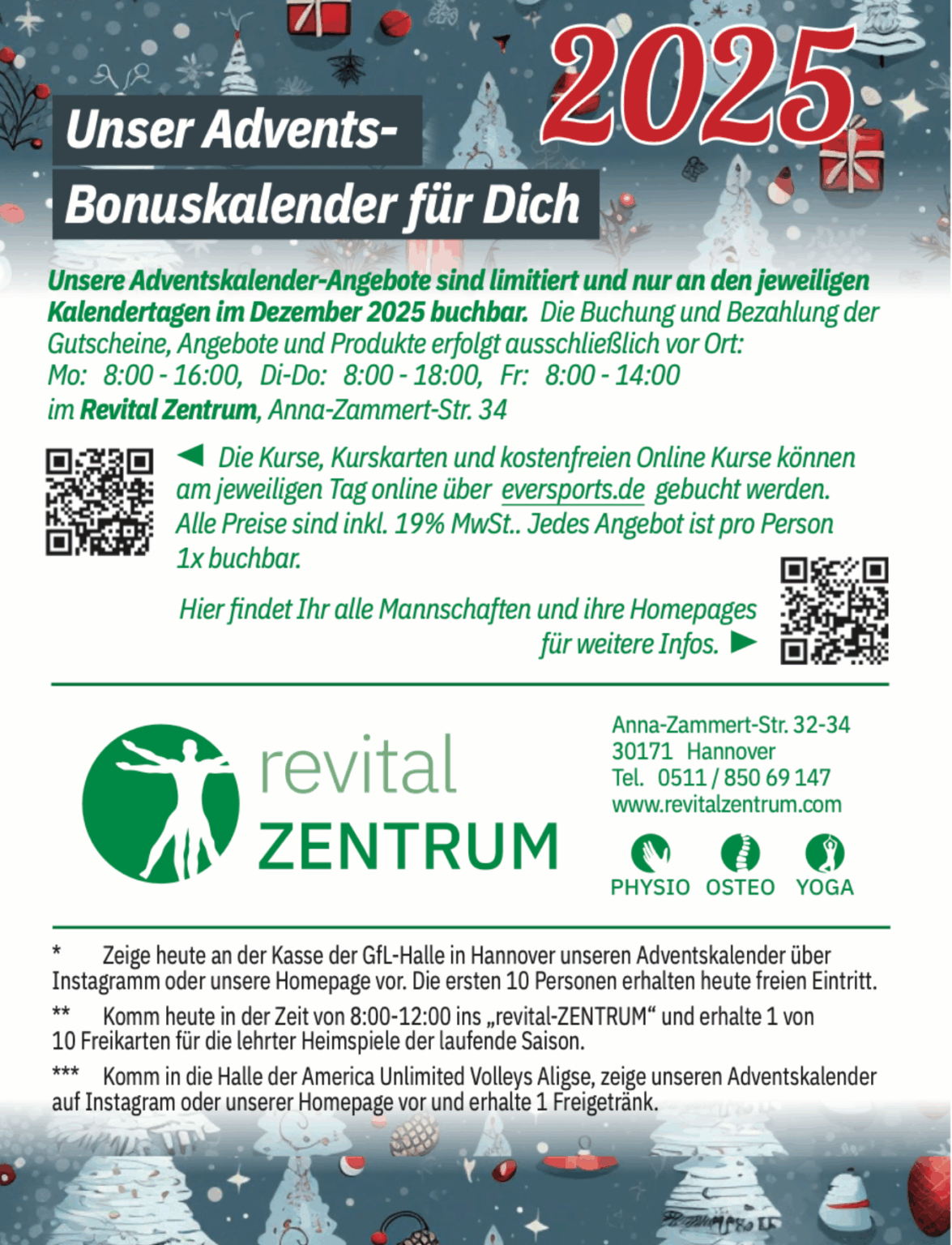 Adventskalender PHYSIO revital